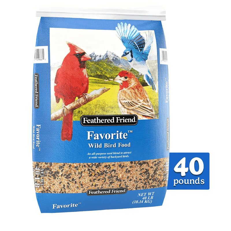 FEATHERED FRIEND Feathered Friend Favorite Series 14423 Cracked Corn Favorite Blend, 40 lb, All-Purpose Bag HARDWARE & FARM SUPPLIES FEATHERED FRIEND