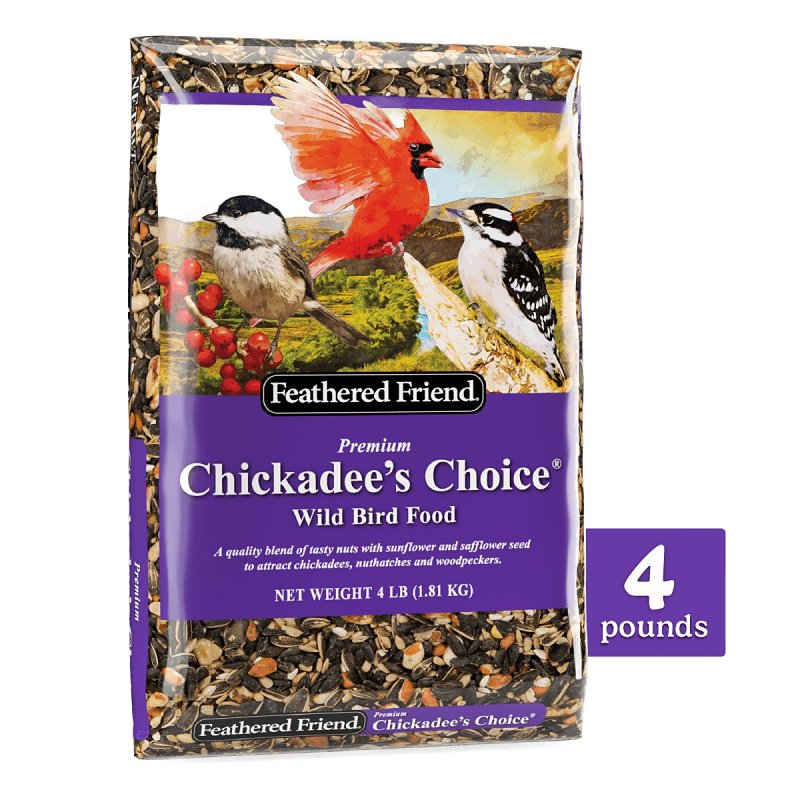 FEATHERED FRIEND Feathered Friend Chickadee's Choice 14409 Safflower Seed Wild Bird Food, 4 lb, Blended, Bag