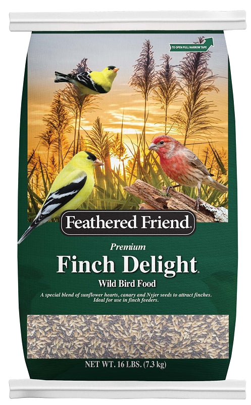FEATHERED FRIEND Feathered Friend Finch Delight 14412 Sunflower Kernel Wild Bird Food, 16 lb, Blended, Bag HARDWARE & FARM SUPPLIES FEATHERED FRIEND