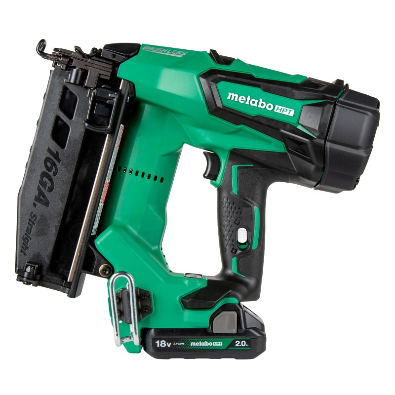 METABO HPT Metabo HPT NT1865DMSTM Cordless Nailer Kit, Battery Included, 18 V, 2 Ah, 100 Magazine, 0 deg Collation