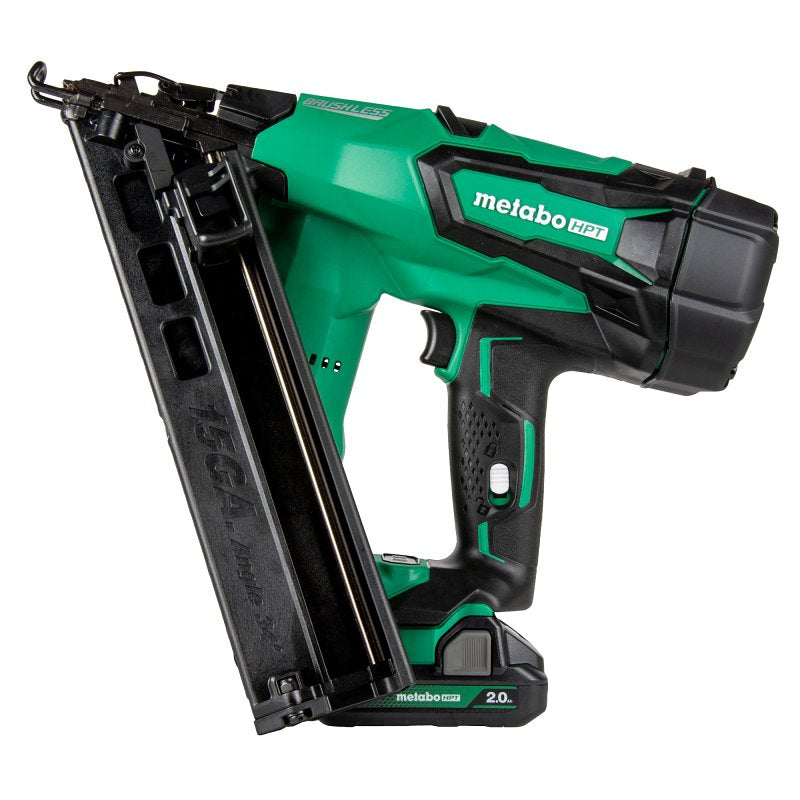 METABO HPT Metabo HPT NT1865DMASTM Cordless Nailer Kit, Battery Included, 18 V, 2 Ah, 100 Magazine, 34 deg Collation