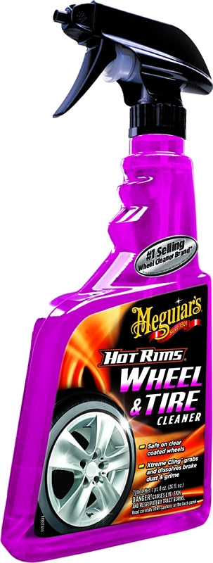 MEGUIAR'S Meguiar's G9524 Wheel and Tire Cleaner, 24 oz, Liquid, Mild Acidic