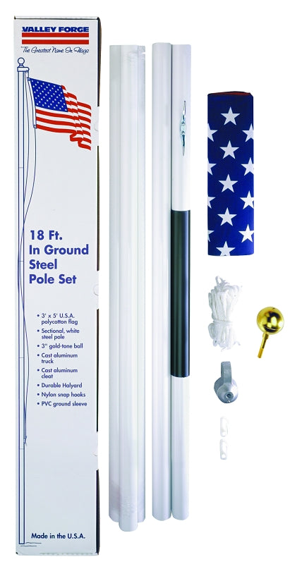 VALLEY FORGE Valley Forge SFP18F-S In-Ground Pole Kit, Polycotton APPLIANCES & ELECTRONICS VALLEY FORGE
