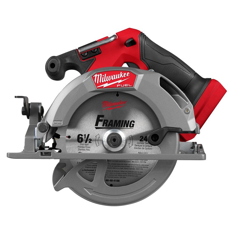 MILWAUKEE Milwaukee M18 2833-20 Circular Saw, Tool Only, 18 V, 6-1/2 in Dia Blade, 2-1/4 in Cutting Capacity, 5/8 in Arbor