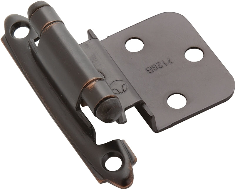 AMEROCK Amerock BPR3428ORB Hinge, 2-3/4 in L x 2-3/16 in W, Steel, Oil-Rubbed Bronze, 5-Hole, 3/8 in Inset, Face Mounting HARDWARE & FARM SUPPLIES AMEROCK