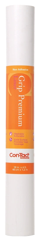 CON-TACT Con-Tact Grip Premium 04F-C6U52-06 Shelf and Drawer Liner, 4 ft L, 18 in W, White