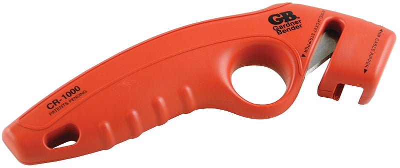 GB Gardner Bender CR-1000 Cable Stripper, 6 to 14 AWG Wire, 4 in OAL, 6 to 14 AWG Stripping ELECTRICAL GB