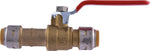 SHARKBITE SharkBite UR24735 Ball Valve, 1/2 in Connection, Slip-Joint, 250 psi Pressure, Brass Body PLUMBING, HEATING & VENTILATION SHARKBITE