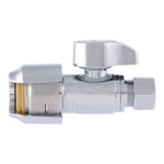 SHARKBITE SharkBite Max Series UR23037 Straight Stop Ball Valve, 1/2 x 3/8 in Connection, Push-To-Connect x Compression PLUMBING, HEATING & VENTILATION SHARKBITE