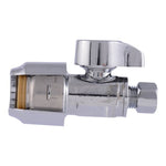SHARKBITE SharkBite Max UR23337 Ball Valve, 1/2 x 1/4 in Connection, Push-to-Connect x Compression, 125 psi Pressure PLUMBING, HEATING & VENTILATION SHARKBITE