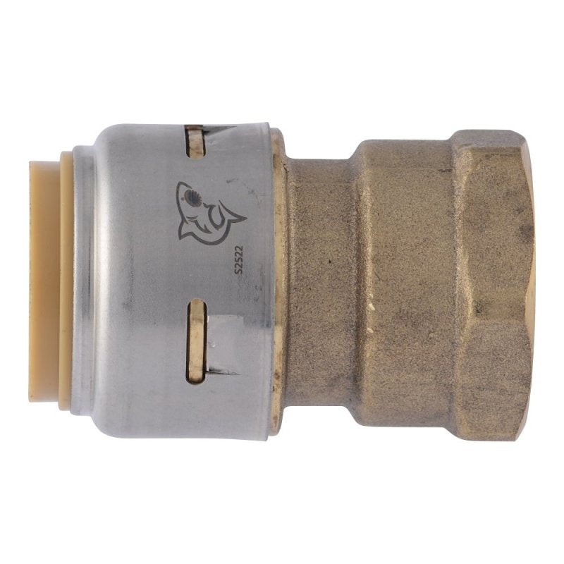 SHARKBITE SharkBite Max Series UR088A Pipe Coupling, 3/4 in, Brass, 250 psi Pressure