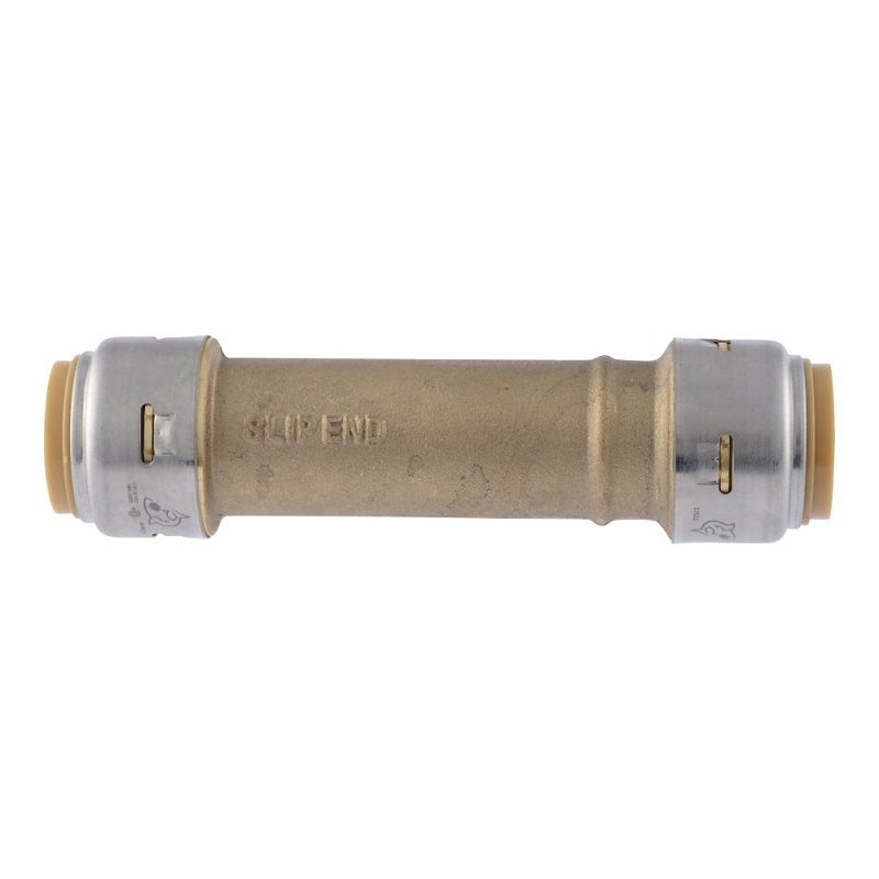 SHARKBITE SharkBite Max Series UR3016A Pipe Coupling, 3/4 in, Brass, 250 psi Pressure PLUMBING, HEATING & VENTILATION SHARKBITE