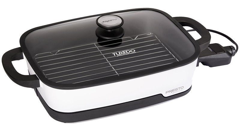 NATIONAL PRESTO Presto Tuxedo 06854 Skillet Multi-Cooker, 16 in W Cooking Surface, 1500 W, White, Digital Control APPLIANCES & ELECTRONICS NATIONAL PRESTO