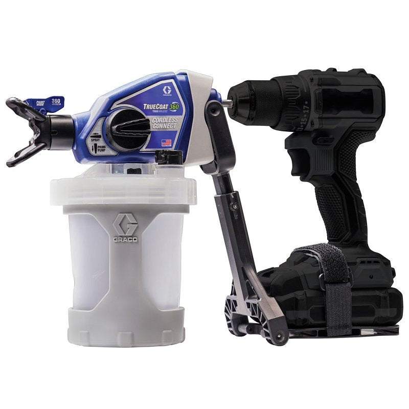 GRACO Graco TrueCoat 360 Series 26D360 Drill Sprayer, 0.015 in Tip, 2000 psi, Piston Pump PAINT GRACO