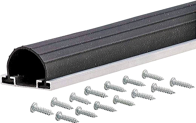 M-D M-D 87668 Garage Door Weatherstrip, 1-5/8 in W, 2-3/4 in Thick, 18 ft L, Aluminum, Black HARDWARE & FARM SUPPLIES M-D
