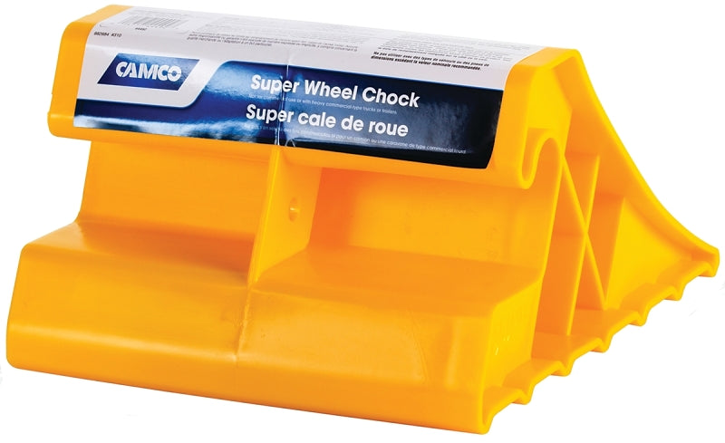 CAMCO Camco USA 44492 Wheel Stop Chock, Plastic, Yellow, For: Tires Up to 29 in AUTOMOTIVE CAMCO