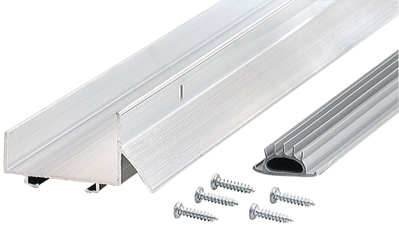 M-D M-D DB002 Series 80622 Door Bottom with Drip Cap, 36 in L, 1-3/8 in W, 1-1/4 in H, Aluminum, Mill HARDWARE & FARM SUPPLIES M-D
