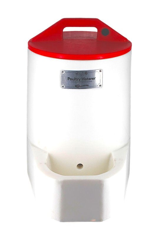GALLAGHER POWER FENCE, Gallagher A1002 Poultry Waterer, 5 gal, Polyethylene, White HARDWARE & FARM SUPPLIES GALLAGHER POWER FENCE,