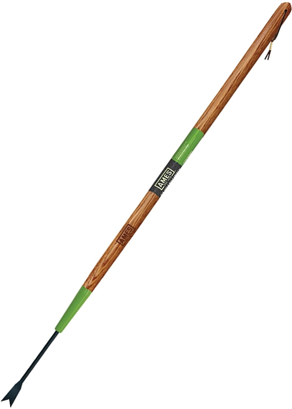 AMES Ames 2942100 Forged Dandelion Weeder, Steel Blade, V-Notched Blade, Hardwood Handle