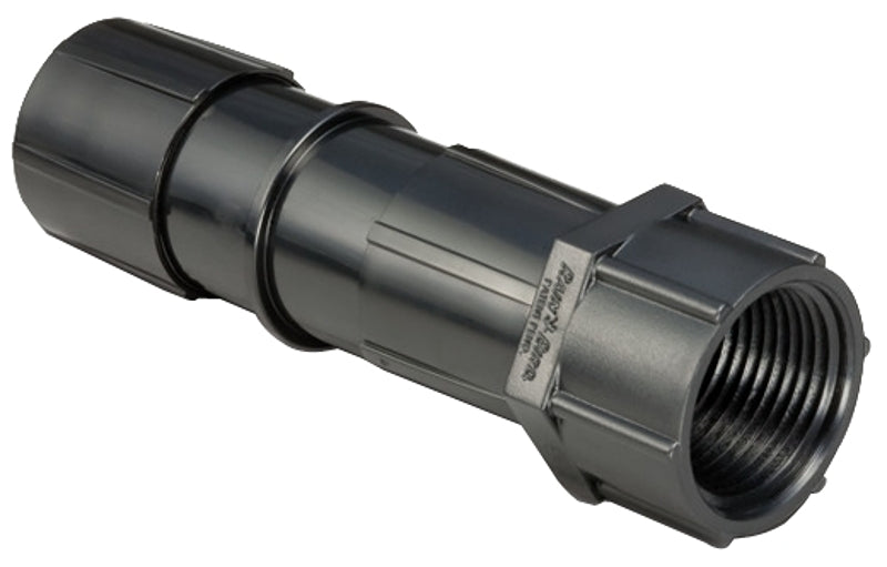 RAINBIRD Rain Bird EFP075FSX Drip Adapter, 3/4, 1/2, 5/8 in Connection, FPT x Tube, Polyethylene, Black
