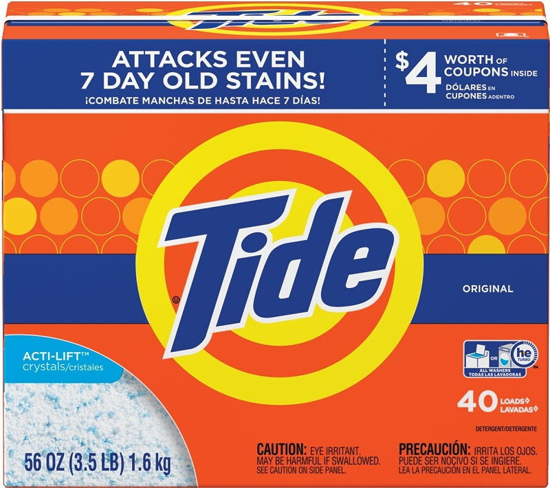 TIDE Tide 84981 Laundry Detergent, 56 oz, Powder, Original CLEANING & JANITORIAL SUPPLIES TIDE
