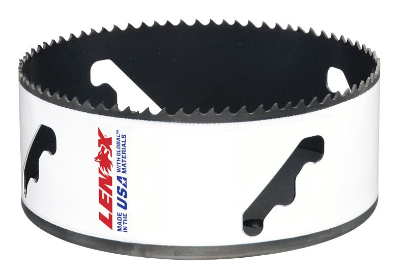 LENOX Lenox Speed Slot 3008080L Hole Saw, 5 in Dia, 1-7/8 in D Cutting, 4.5 to 5.5 TPI, Bi-Metal Cutting Edge
