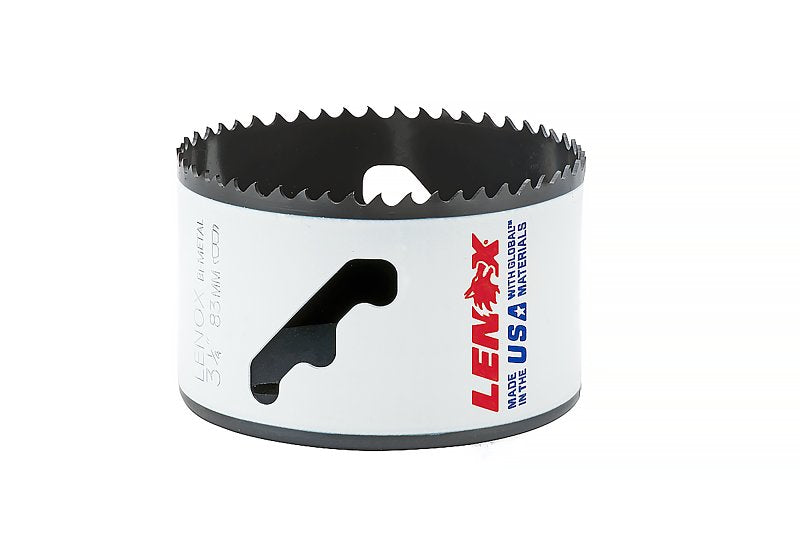 LENOX Lenox Speed Slot 3005252L Hole Saw, 3-1/4 in Dia, 1-7/8 in D Cutting, 4/5 TPI, Bi-Metal Cutting Edge TOOLS LENOX