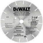 DEWALT DEWALT DW3330 Saw Blade, 7-1/4 in Dia, 5/8 in Arbor, 16-Teeth, Steel Cutting Edge, Applicable Materials: Metal TOOLS DEWALT