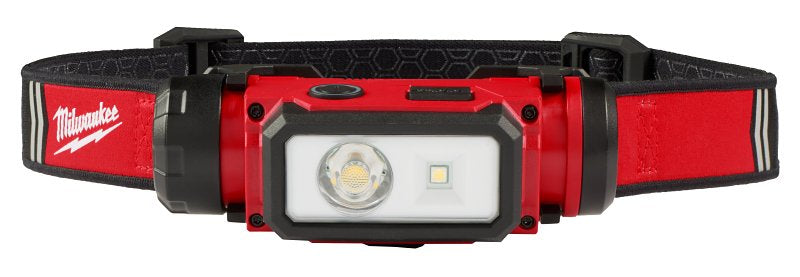MILWAUKEE Milwaukee REDLITHIUM 2163-21 USB Hard Hat Headlamp, 100, 400, 600 Lumens, 5, 9, 20 hr Run Time