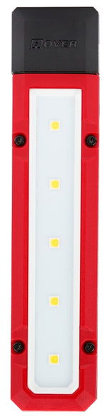 MILWAUKEE Milwaukee ROVER 2108 Flood Light, 3 V, 5-Lamp, LED Lamp, White Light, 300 Lumens, Plastic Fixture, Black/Red Fixture