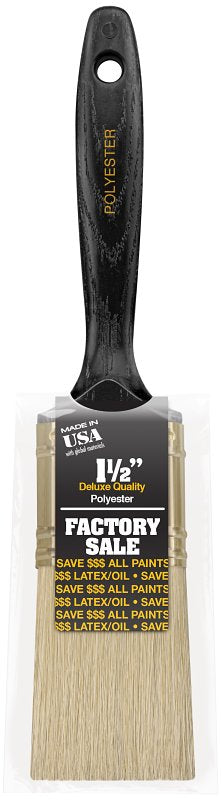 WOOSTER BRUSH Wooster P3971-1-1/2 Paint Brush, 1-1/2 in W, 2-3/16 in L Bristle, Polyester Bristle PAINT WOOSTER BRUSH