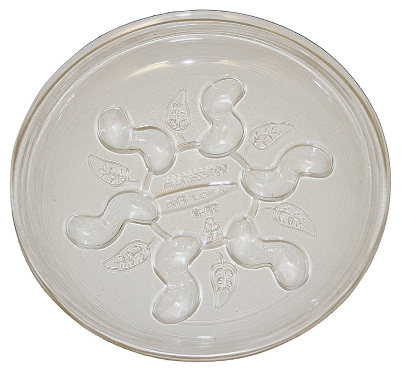 MAT - MIDWEST AIR TECHNOLOGY Gardener's Blue Ribbon Saucer Plus Series SP8VUS Planter Saucer, 8 in Dia, Plastic, Clear