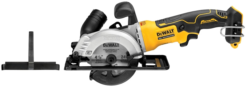 DEWALT DEWALT DCS571B Circular Saw, Tool Only, 20 V, 4-1/2 in Dia Blade, 45, 90 deg Bevel