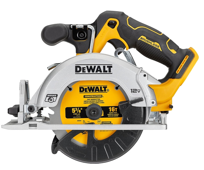 DEWALT DEWALT XTREME Series DCS512B Cordless Circular Saw, Tool Only, 12 V, 5-3/8 in Dia Blade, 0 to 50 deg Bevel TOOLS DEWALT