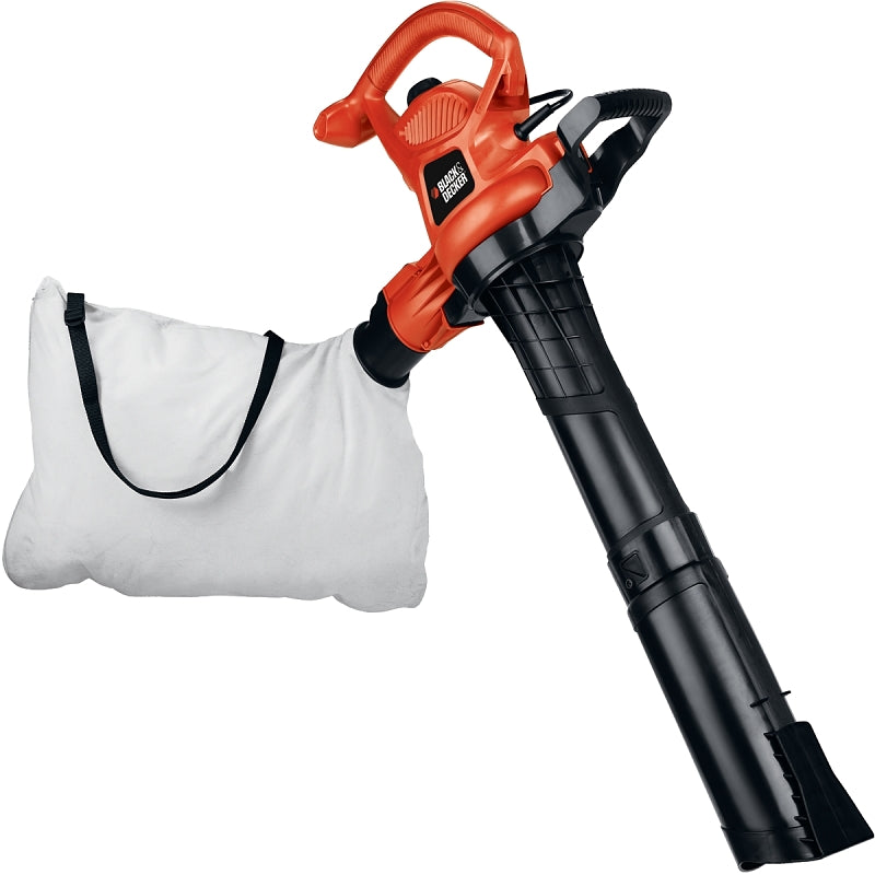 BLACK & DECKER LAWN Black+Decker BV3600 Blower/Vacuum/Mulcher, 12 A, 180/230 mph Air, Black OUTDOOR LIVING & POWER EQUIPMENT BLACK & DECKER LAWN