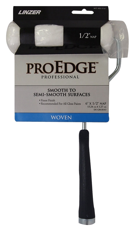 LINZER Linzer MT102-11 6IN Mini Roller, 1/2 in Nap, Fabric Cover, Threaded Handle, 6 in L Roller