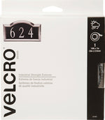 VELCRO BRAND VELCRO Brand 91365 Hook and Loop Fastener, 1 in W, 10 ft L, Nylon, Titanium, Rubber Adhesive