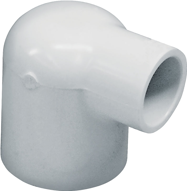 IPEX USA LLC-CANPLAS IPEX 435536 Reducing Pipe Elbow, 1 x 1/2 in, Slip x Slip, 90 deg Angle, PVC, White, SCH 40 Schedule