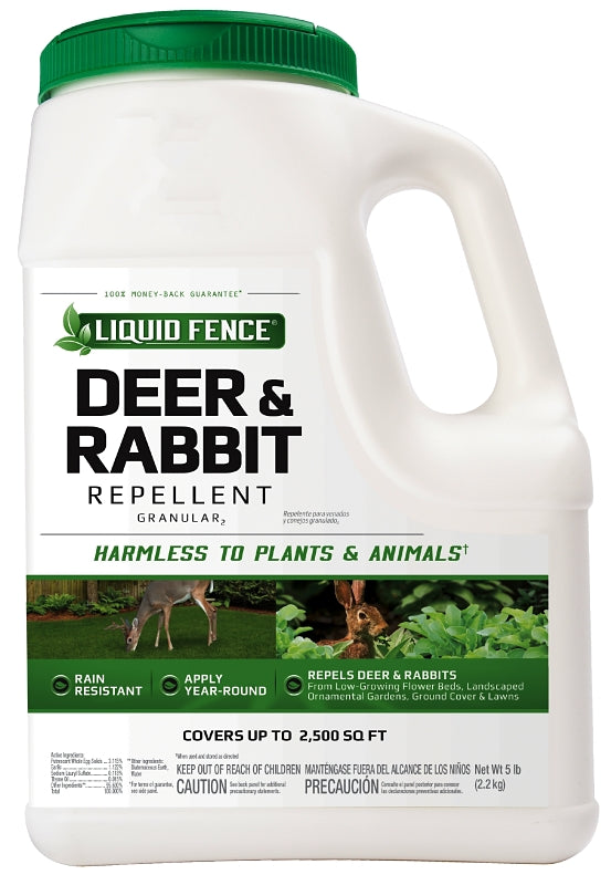 LIQUID FENCE Liquid Fence HG-72654 Deer and Rabbit Repellent, 2500 sq-ft Coverage