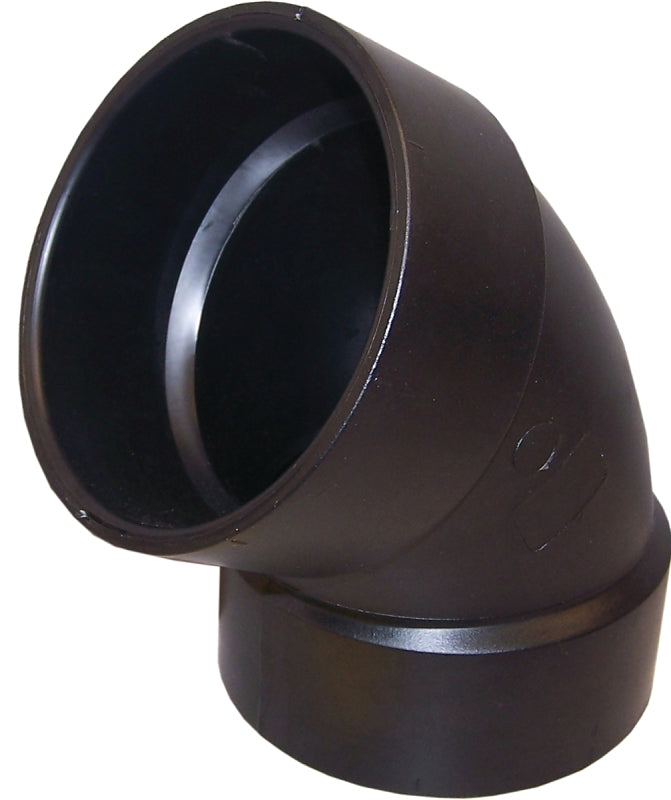 IPEX USA LLC-CANPLAS Thrifco Plumbing 6792604 1/6 Bend Pipe Elbow, 4 in, Hub, 60 deg Angle, ABS, Black LAWN & GARDEN IPEX USA LLC-CANPLAS