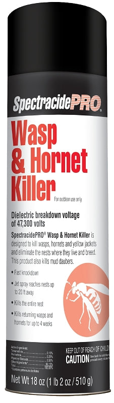 SPECTRACIDE Spectracide HG-30110 Wasp and Hornet Killer, Liquid, Spray Application, Outdoor, 18 oz Aerosol Can LAWN & GARDEN SPECTRACIDE