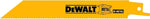 DEWALT DEWALT DW4808B25 Reciprocating Saw Blade, Applicable Materials: Angle Iron, Fiberglass, Metal, 3/4 in W, 6 in L TOOLS DEWALT