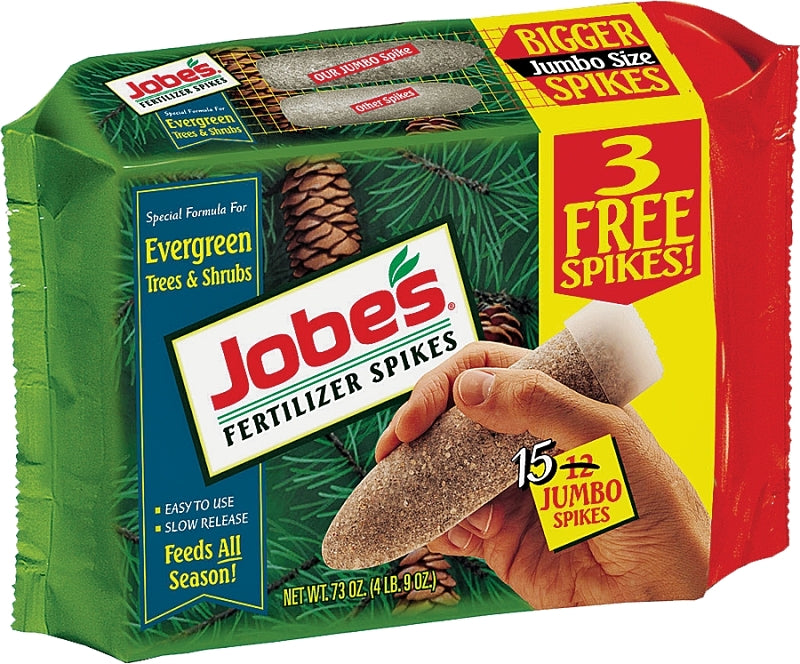 LAWN & GARDEN LLC Jobes 01611 Dry Fertilizer Spike Pack, Spike, Gray/Light Brown, Slight Ammonia Pack