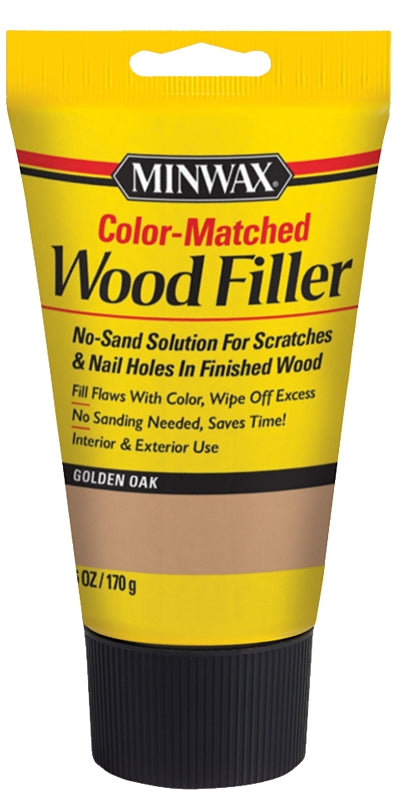 MINWAX Minwax 448510000 Wood Filler, Solid, Golden Oak, 6 oz PAINT MINWAX