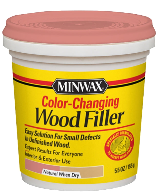 MINWAX Minwax 448600000 Wood Filler, Liquid, Natural, 5.5 oz