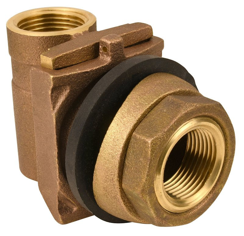 ECO-FLO Water Source PA100NL Pitless Adapter, 1 in, FNPT, Brass