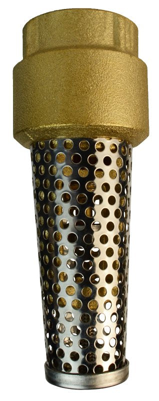 ECO-FLO Water Source TFV75NL-RM Foot Valve, 3/4 in Connection, FNPT, 200 psi Pressure, Brass Body