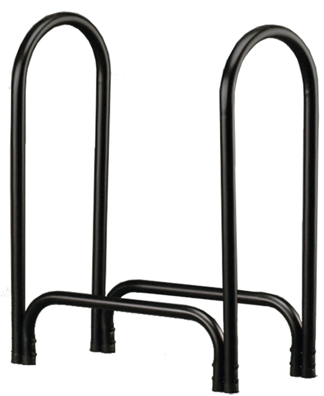SHELTER Shelter SLRS Small Log Rack, 12 in W, 28 in D, 33 in H, Steel Base, Powder-Coated, Black OUTDOOR LIVING & POWER EQUIPMENT SHELTER