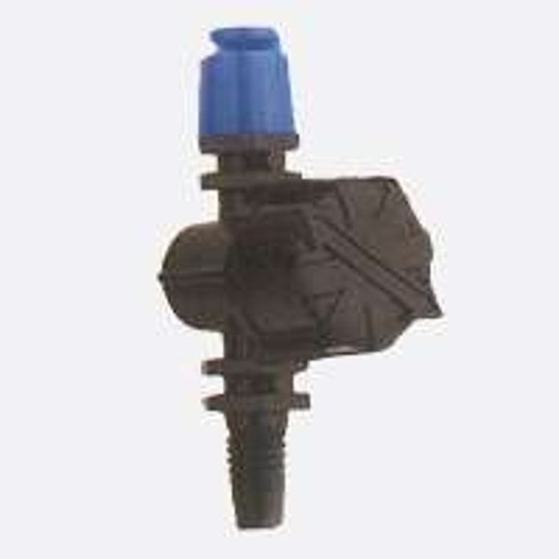 RAINDRIP Raindrip A187010B Sprayer, 1/4 in Connection, 7.4 sq-ft Coverage Area, 2 gph, Black/Blue, Part-Circle