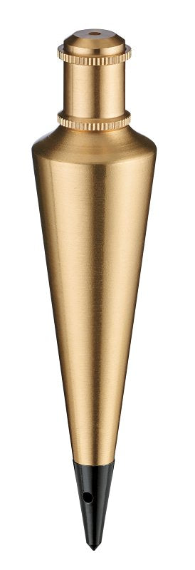 EMPIRE Empire 908BR Plumb Bob, 8 oz, Brass, Lacquer TOOLS EMPIRE